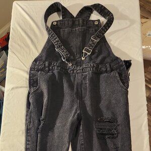 Wild Honey Black Jean Overalls